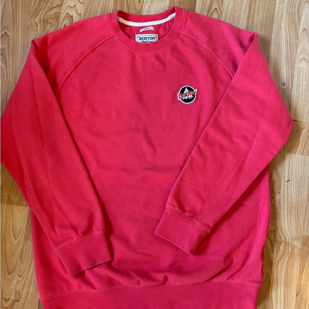 Burton Men's Bright Red Crewneck Sweater